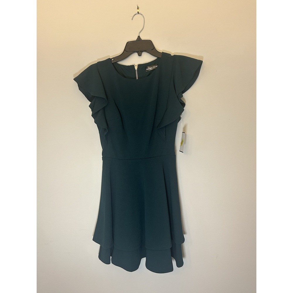 NWT Midnight Doll Hunter Green Size S Women's Short Cocktail Homecoming Dress